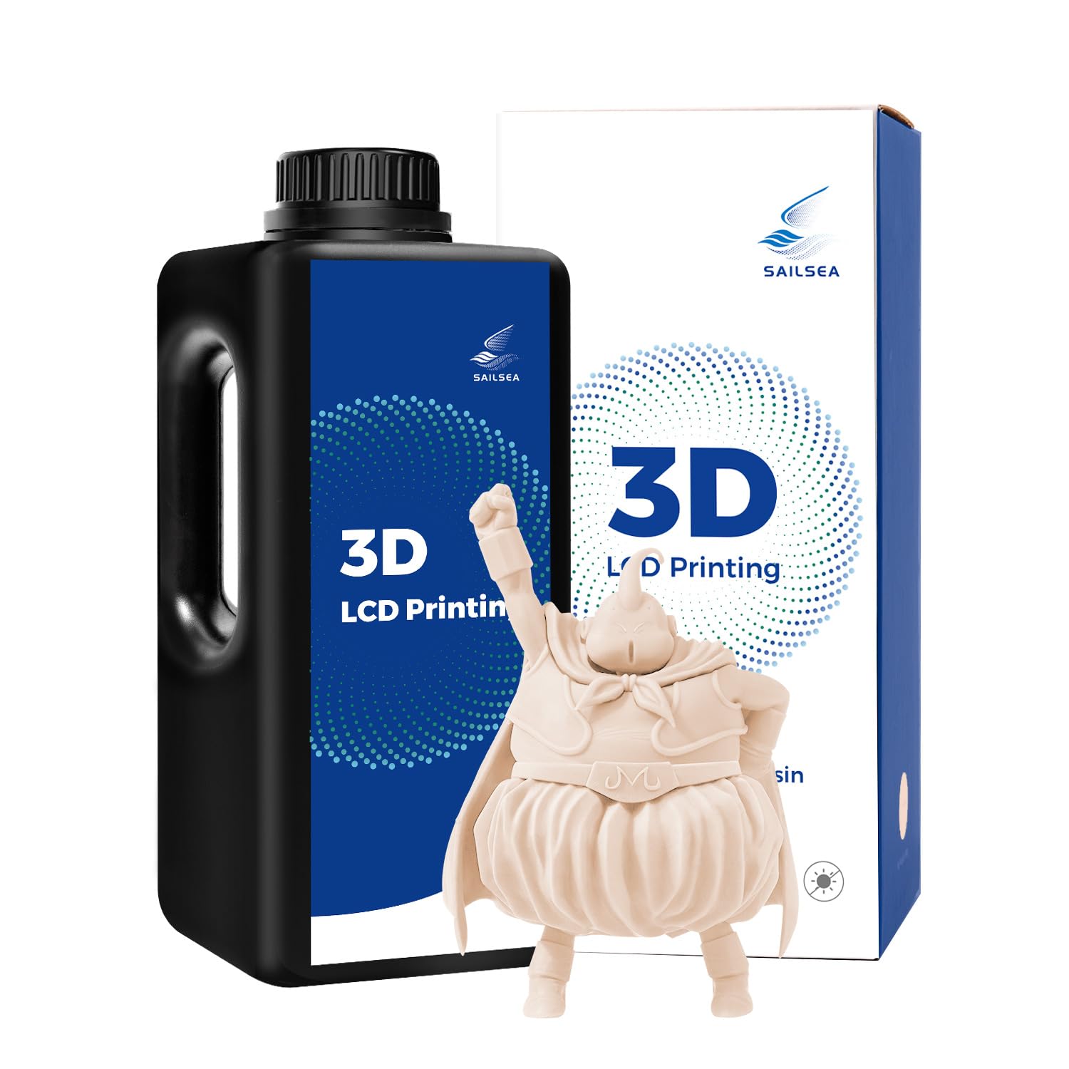 High-Precision Fast Curing 3D Printer Resin - 1KG Low Shrinkage Photopolymer Resin for 2K 4K 6K 8K 12K LCD/DLP Printers - Excellent Fluidity & Detail - Ideal for Miniatures, Jewelry Making & Dental Models