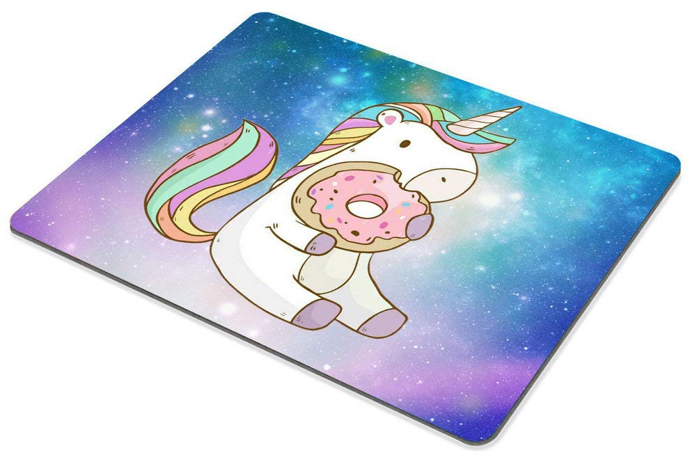 Unicorn Donut Mouse Pad - Cute Office Desk Accessory for Work & Gaming