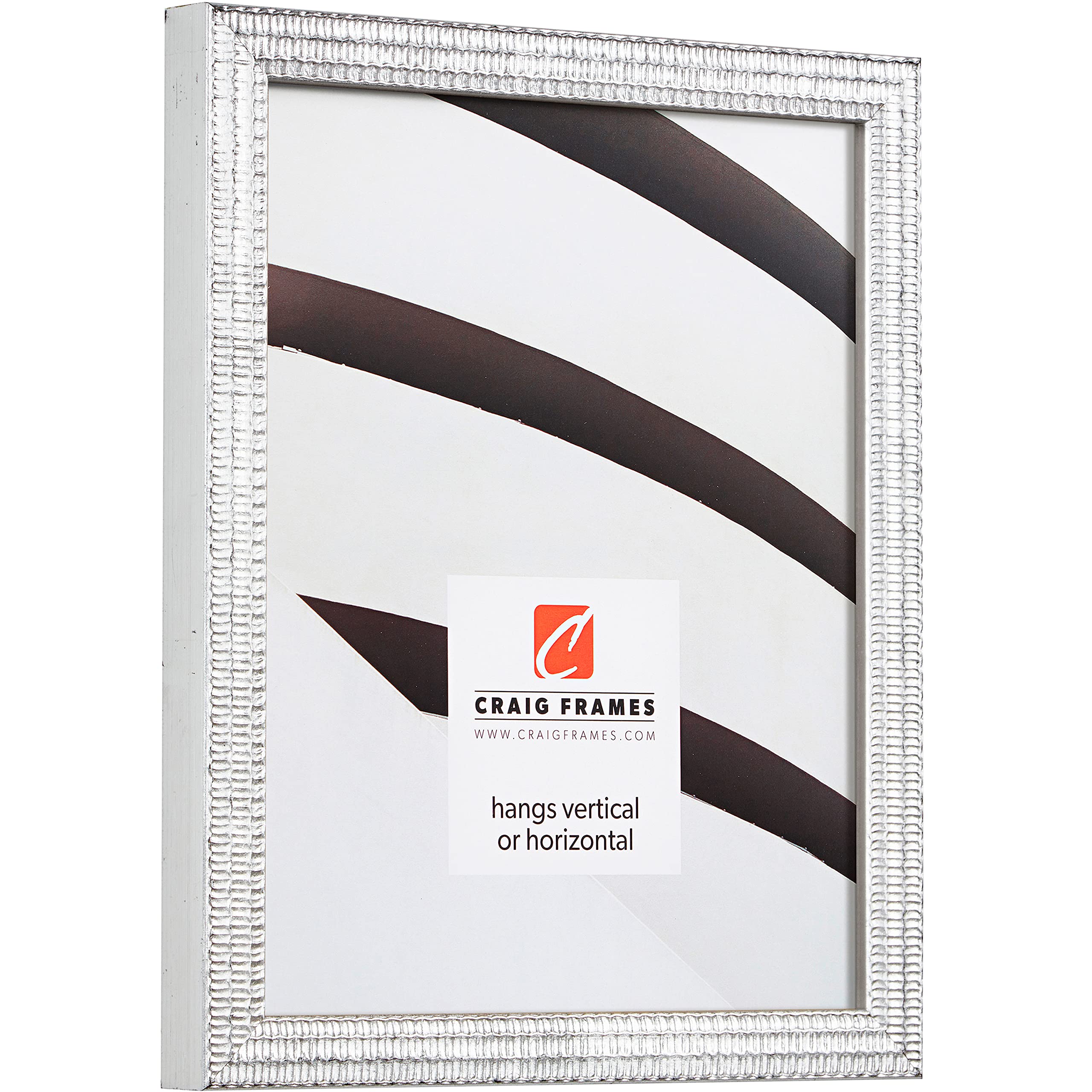Craig Frames 4x6 Inch Silver Picture Frames - Set of 4 for Wall Display