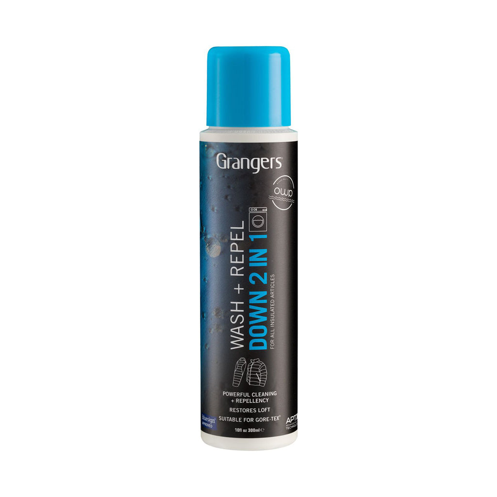 Grangers Wash + Repel Down 2-in-1 Waterproofing Solution 300ml - Gentle Cleaning & Durable Water Repellent for Down Jackets, Sleeping Bags & Outdoor Gear