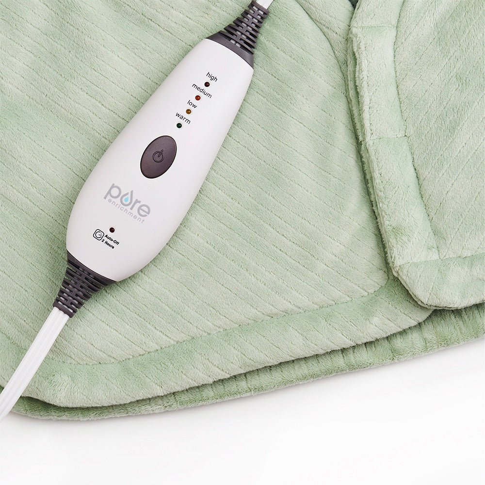 Weighted Neck and Shoulder Heating Pad with Adjustable Heat - Soothing Relief for Muscle Pain, Stress & Tension - Perfect for Office, Home & Travel Use