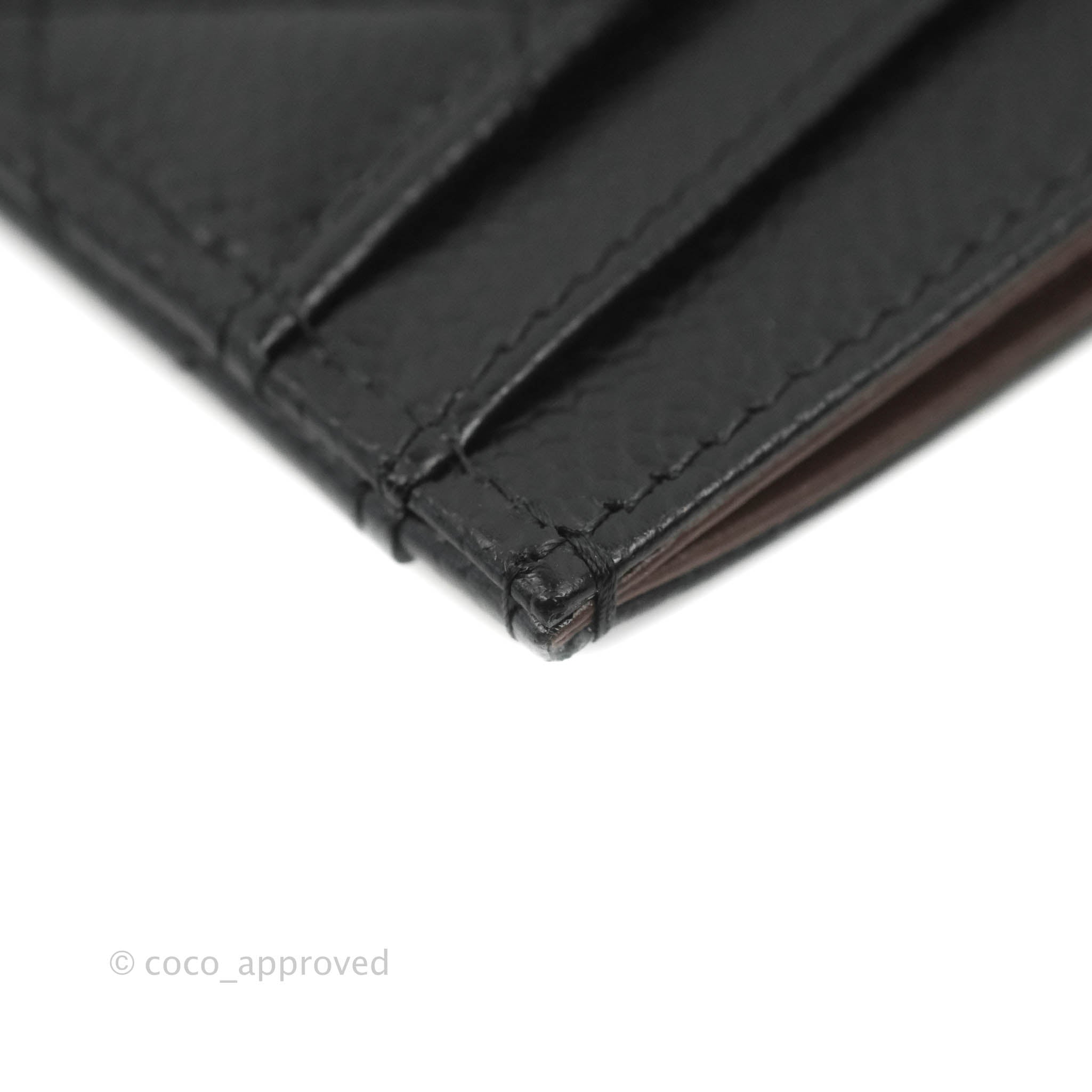 Chanel Classic Flat Card Holder in Black Caviar Leather with Gold Hardware - Luxury Wallet for Everyday Use & Travel