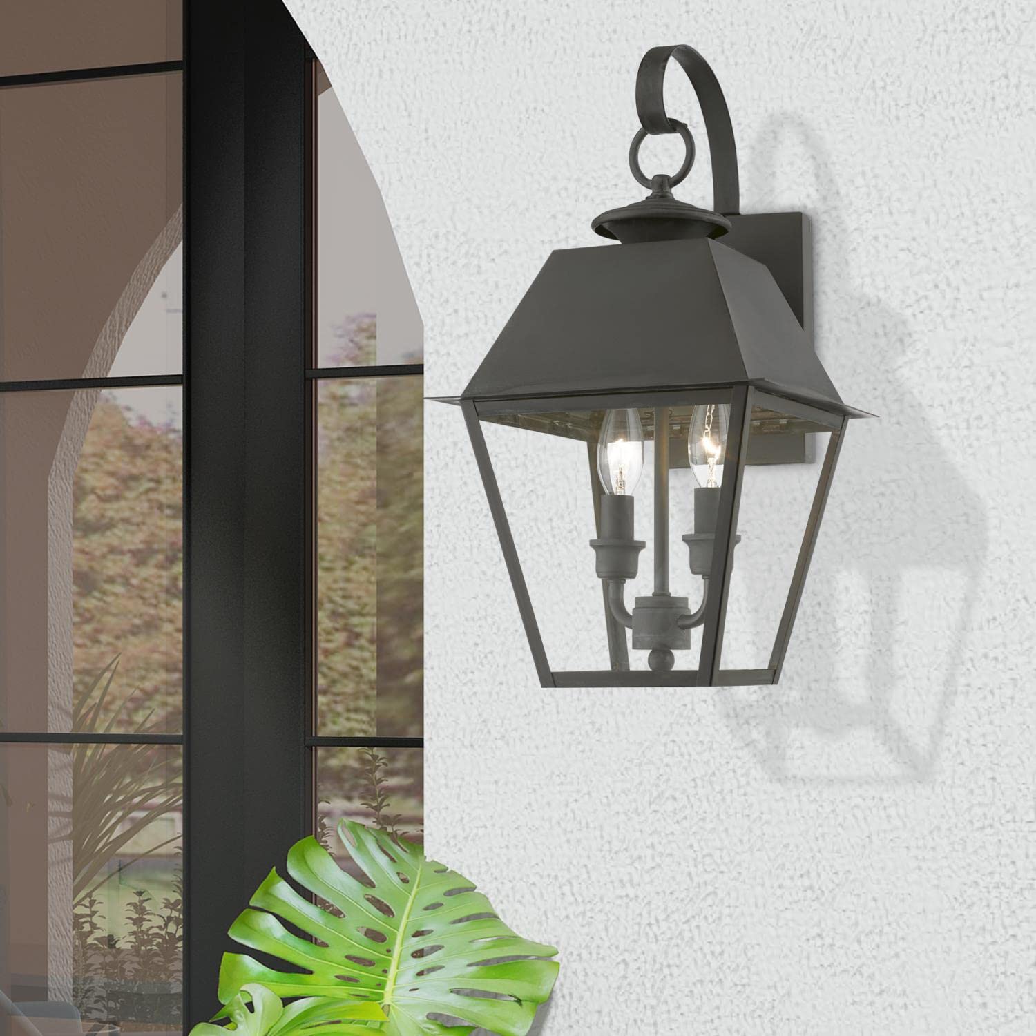 Livex Lighting Wentworth - 2-Light Outdoor Wall Lantern, Classic Style, 16.5