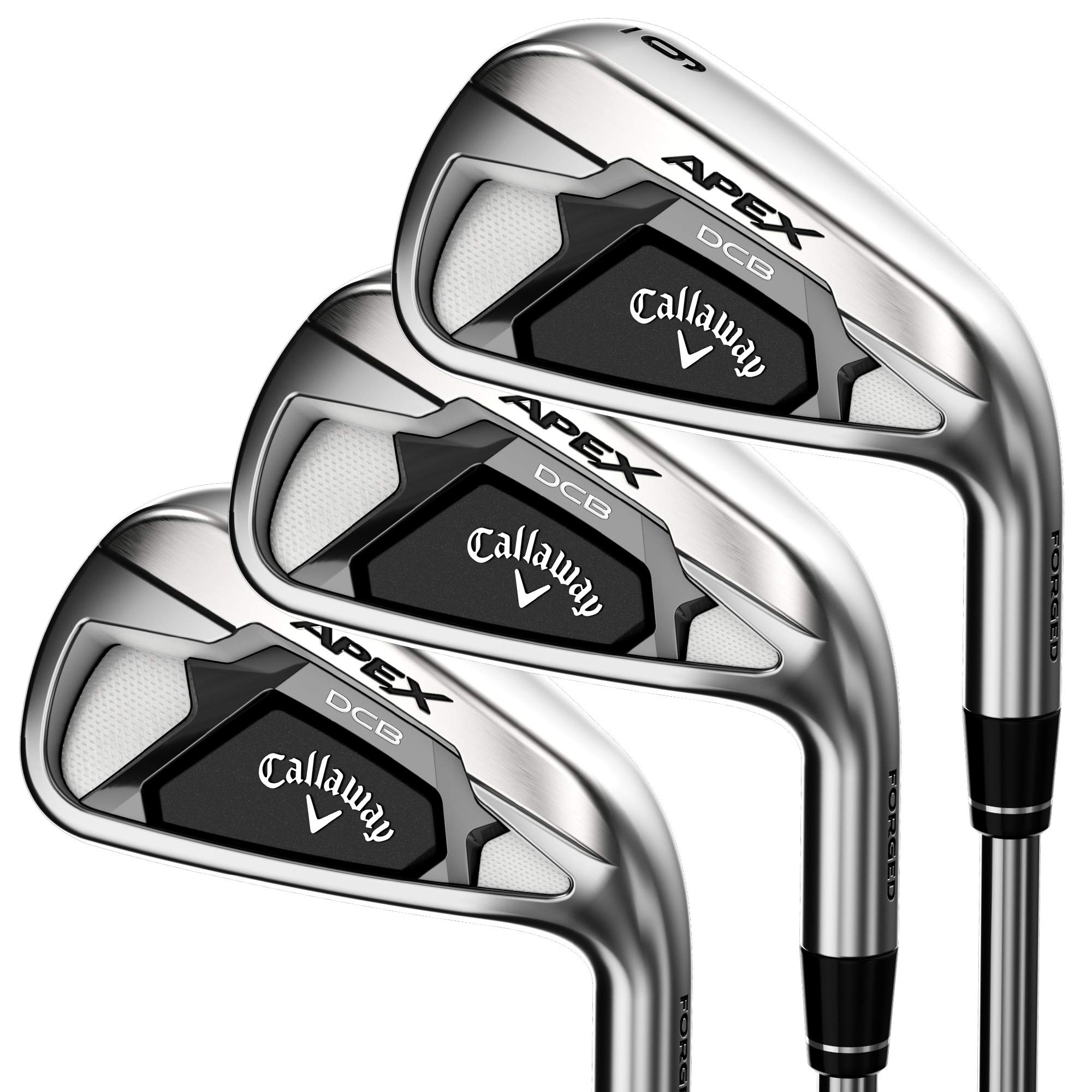 Callaway Golf 2021 Apex DCB Iron Set - Premium Forged Golf Clubs for Men & Women | Perfect for Mid-Handicap Players, Improved Forgiveness & Distance Control | Ideal for Course Play & Driving Range Practice