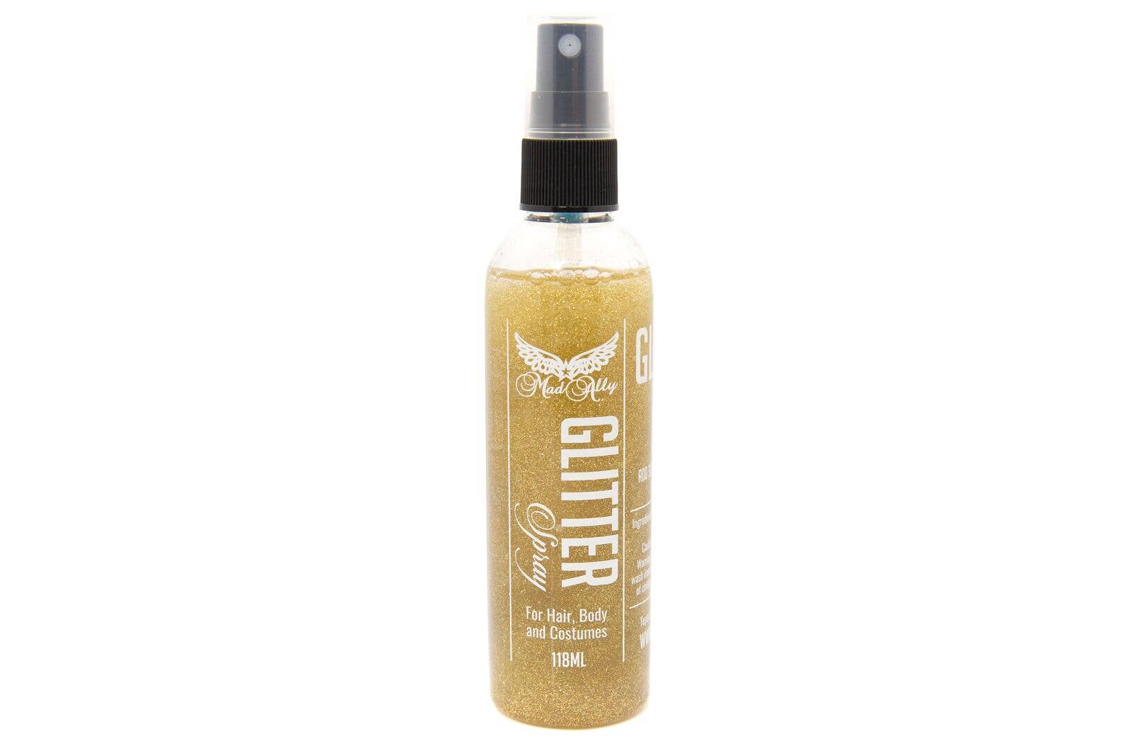 Glitter Spray Color Gold - Metallic Shine Spray for DIY Crafts, Party Decorations & Costume Makeup - Perfect for Art Projects, Home Decor & Special Events