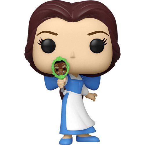 Disney Beauty and the Beast Belle Pop! Vinyl Figure with Mirror - Collectible Toy for Disney Fans, Home Decor & Gift Idea [1132] - Perfect for Display, Collections, and Disney Themed Parties