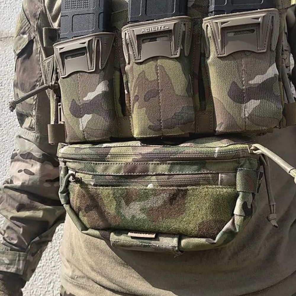 Agilite AG3 5.56 Triple Magazine Pouch - MOLLE Compatible Tactical Mag Holder for AR-15, M4, AK-47 | Perfect for Range Training, Airsoft & Military Use