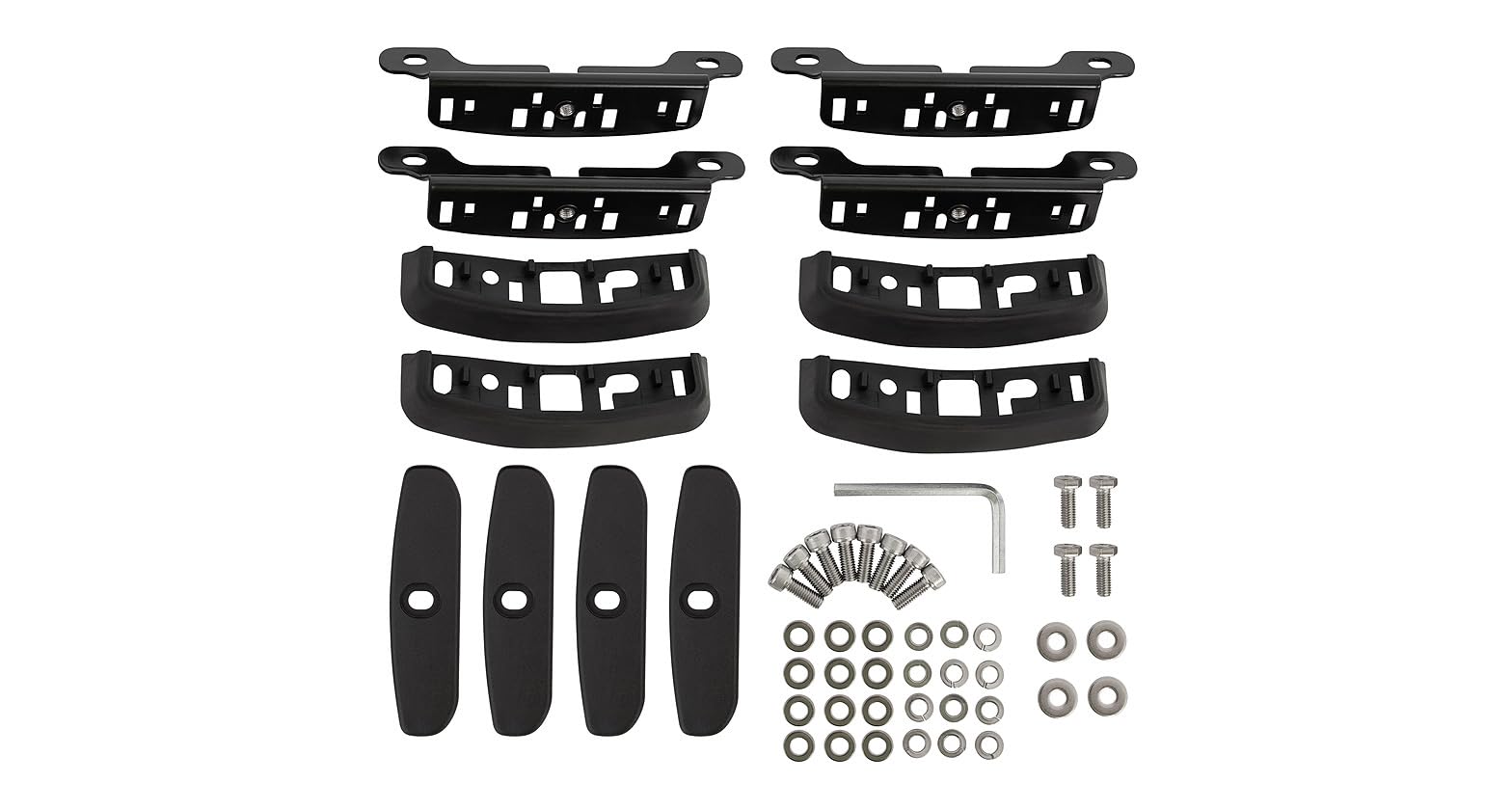 Rhino-Rack Base Kit for Buick, Cadillac, Chevy SUVs - RCP66-BK - Perfect for Road Trips & Outdoor Adventures