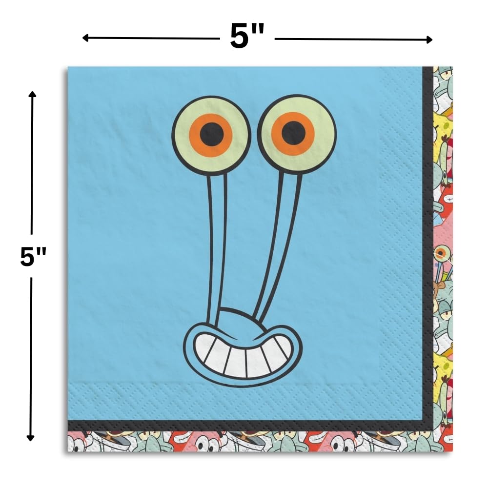 Spongebob Squarepants Party Napkins for Kids - 7