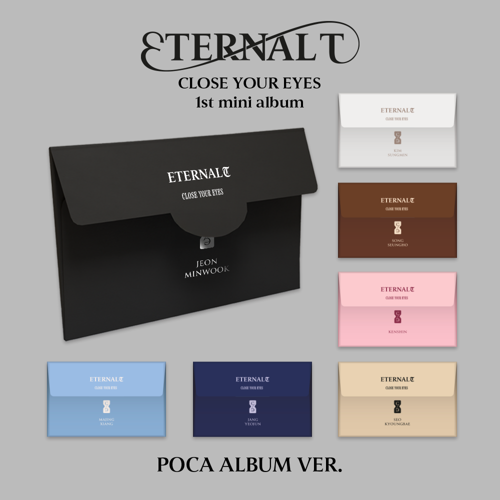 CLOSE YOUR EYES 1ST MINI ALBUM 'ETERNALT' (POCA) - K-Pop Collectible CD for Fans | Perfect for Gift Giving & Music Collections