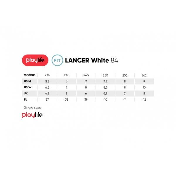 Playlife Lancer 84 Inline Skates for Adults - White Rollerblades for Men & Women - Perfect for Fitness, Outdoor Skating & Urban Commuting