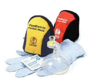 Pediatric CPR Pocket Mask - Emergency First Aid Barrier Device for Kids & Infants - Ideal for Schools, Daycares, and Home Safety Kits