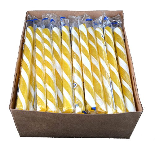 Old Fashioned Lemon Candy Sticks - Classic Hard Candy for Parties, Gifts & Nostalgic Treats