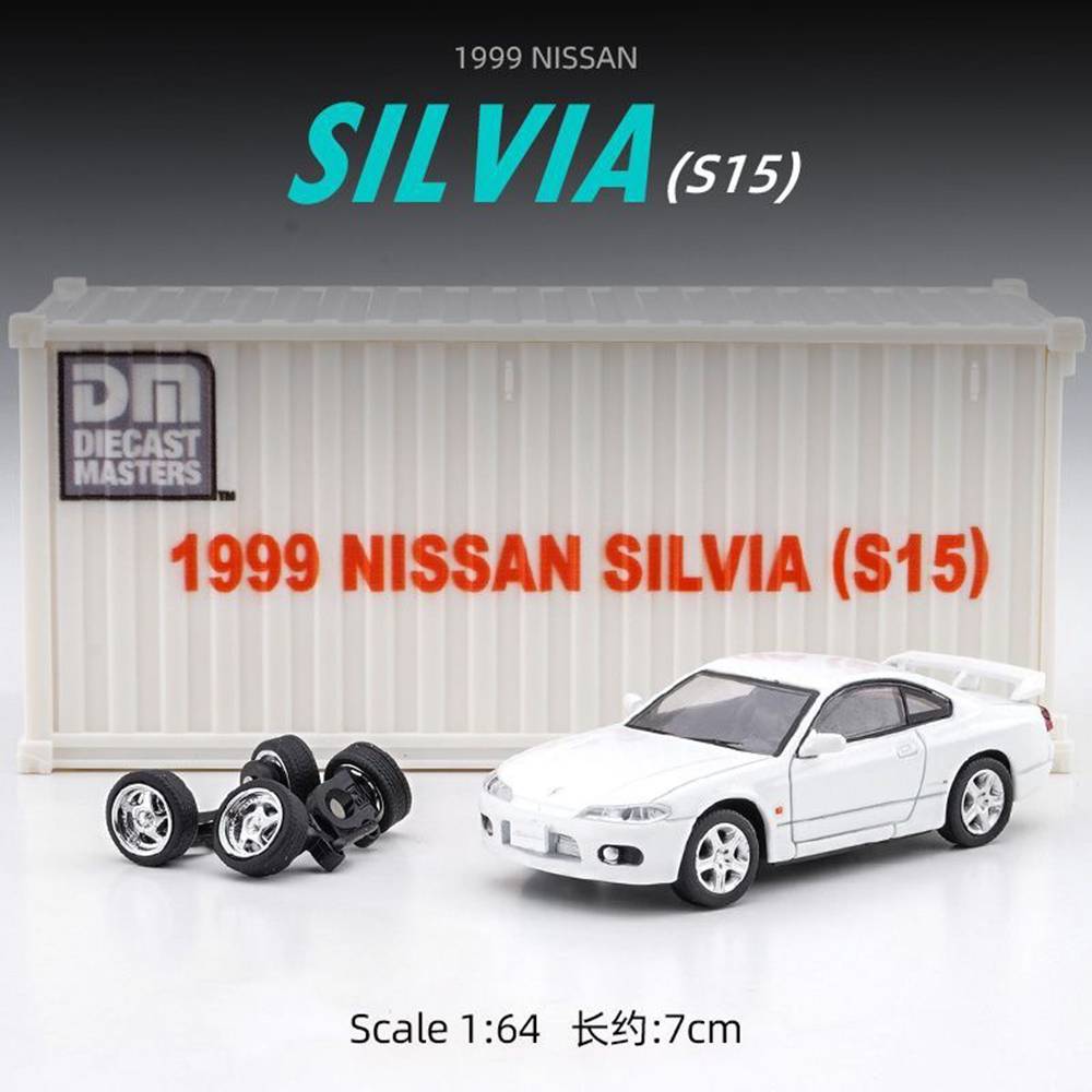 1:64 DieCast Nissan Silvia S14 S15 Model Car - Collectible Miniature Toy for Hobbyists & Car Enthusiasts | Perfect Gift for Birthday, Christmas & Display Collection | DM Container Brand