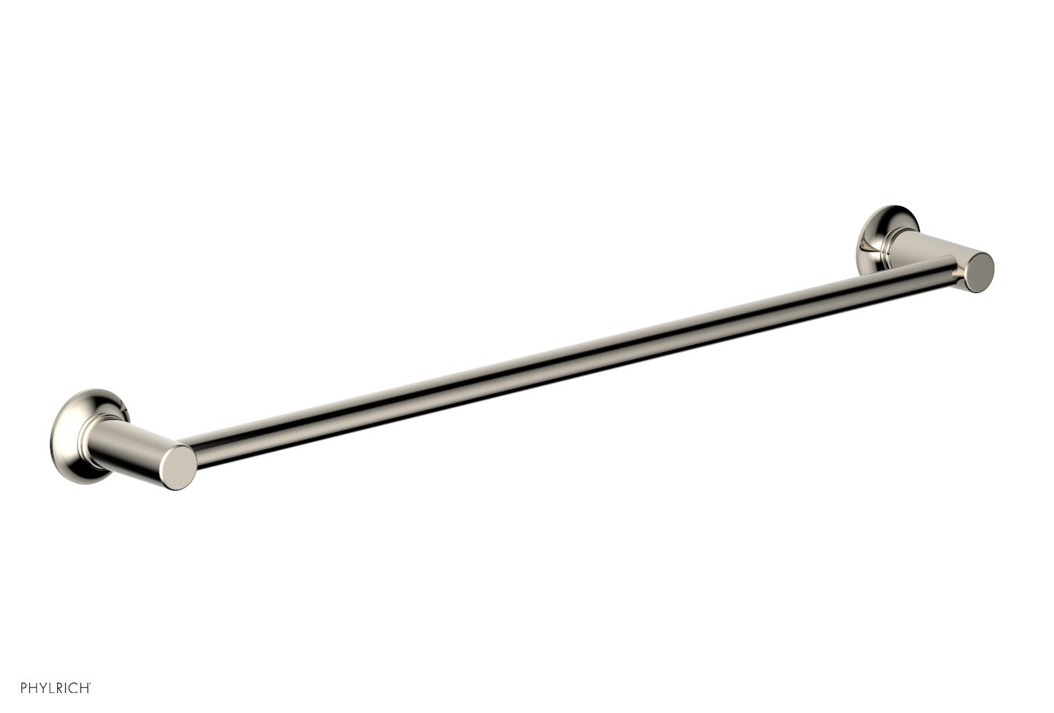 HEX MODERN 24-Inch Towel Bar 501 71 - Brushed Nickel Bathroom Towel Rack for Hand & Bath Towels - Perfect for Bathroom, Spa, and Guest Room Decor