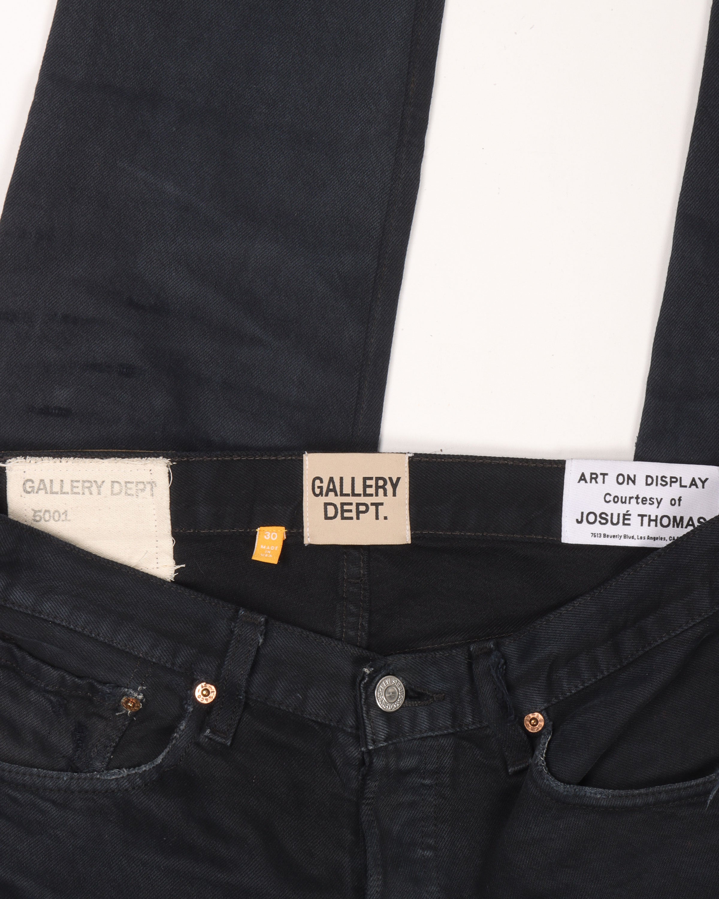 Gallery Dept 5001 High Waist Distressed Denim Jeans for Women - Vintage Style Ripped Skinny Jeans | Perfect for Casual Wear, Street Style & Night Out