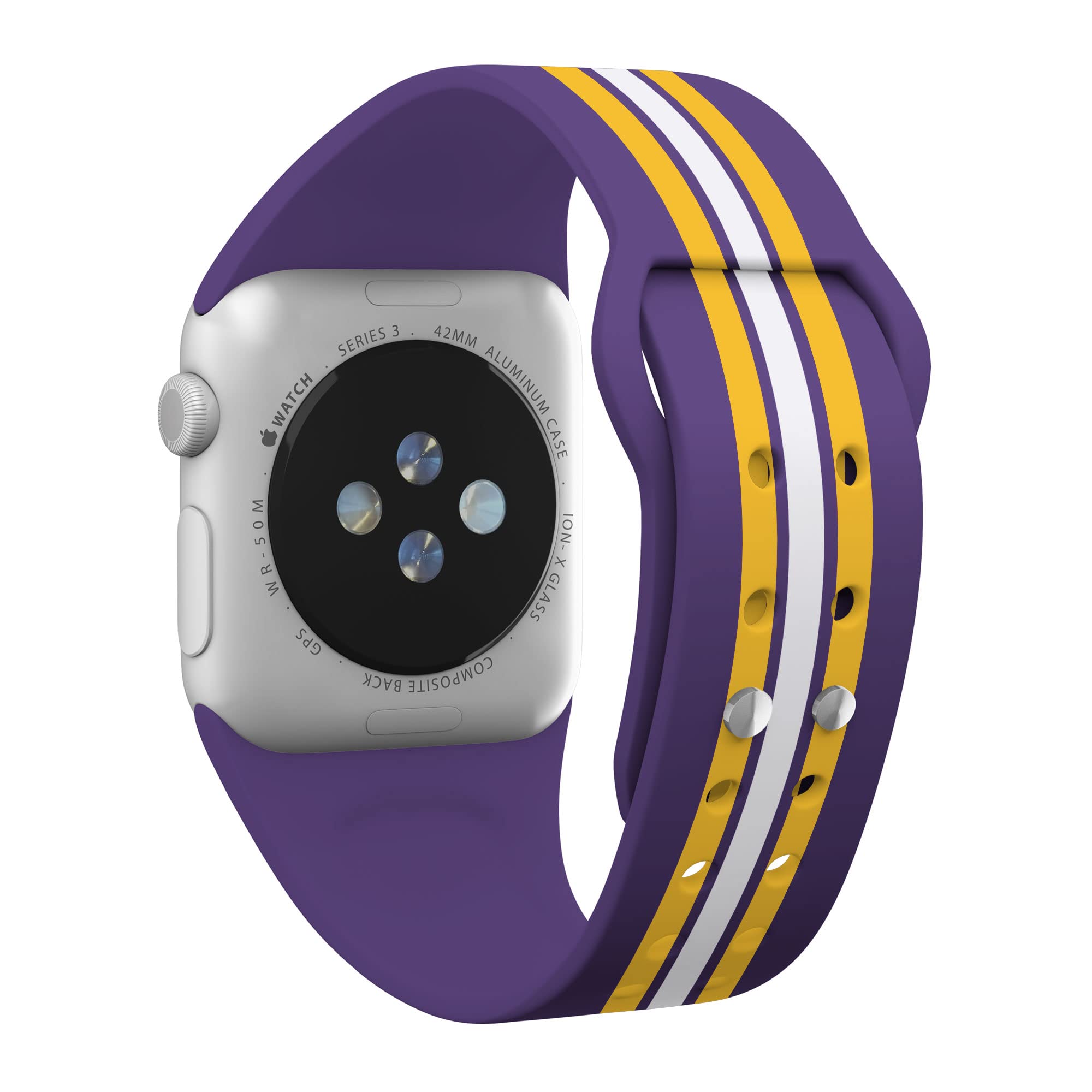 Minnesota Vikings HD Apple Watch Band - Compatible with All Apple Watch Models - Perfect for Game Day & Sports Fans