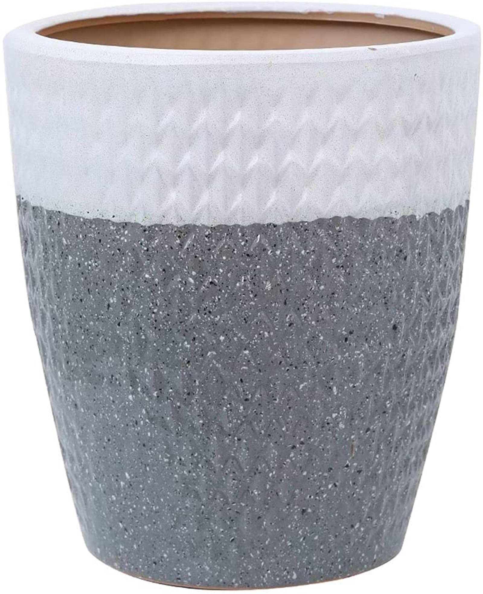 Nordic Minimalist Ceramic Flower Pot - Tall Floor Planter for Home & Balcony Decor (Plants Not Included) | Perfect for Indoor & Outdoor Plant Display