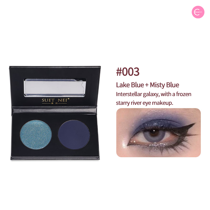 SUET NEI Christmas Dual Tone Eyeshadow Palette - Long Lasting, Highly Pigmented Makeup for Holiday Parties & Festive Looks