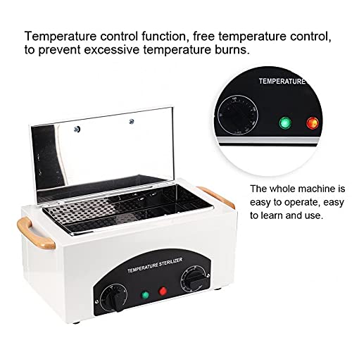 Professional Nail Tool Sterilizer - High Temperature Dry Heat Disinfection for Salon Equipment, Manicure Tools & Metal Tweezers - Perfect for Nail Salons, Spas & Home Use