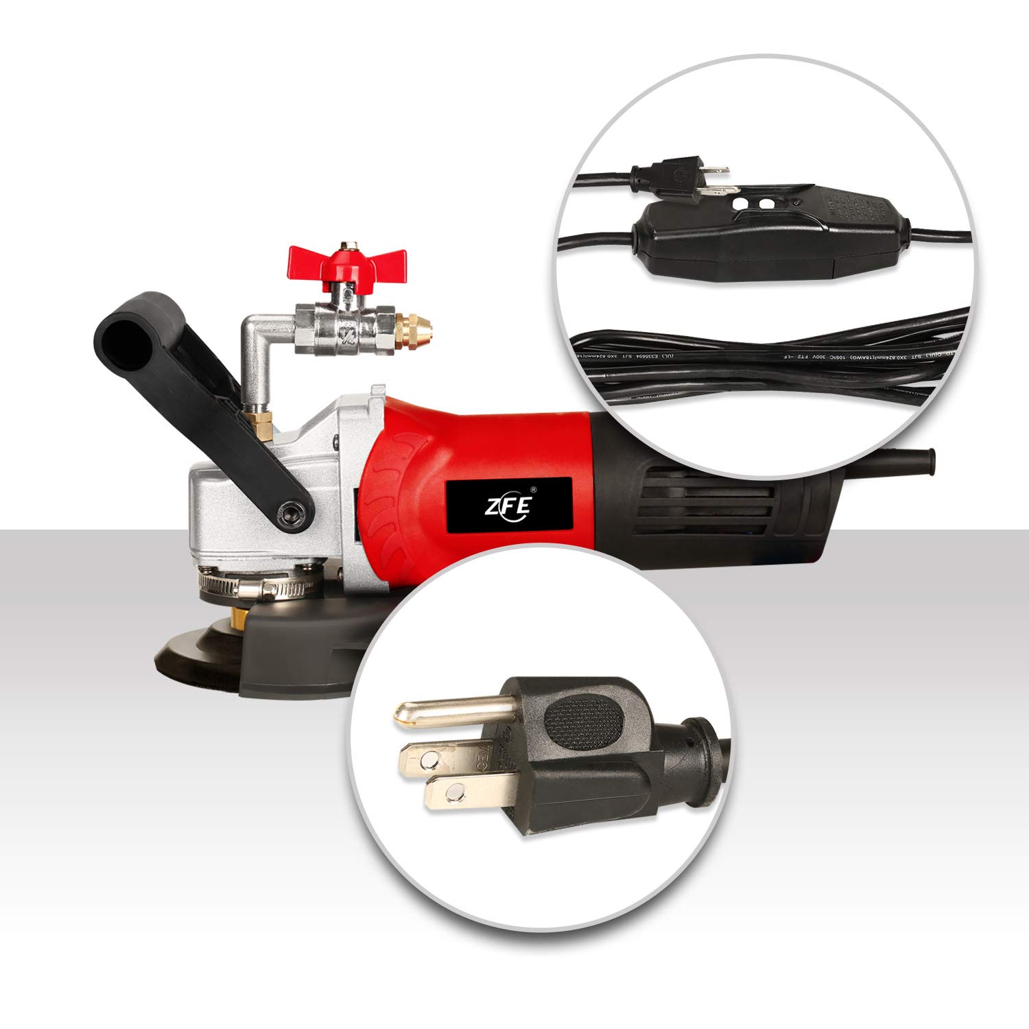 800W 110V Variable Speed 4-Inch Wet Polisher Grinder with Diamond Polishing Pads - Professional Stone Polishing Tool for Granite, Marble, Concrete & Natural Stone - Perfect for Countertops, Floors & DIY Home Renovation Projects