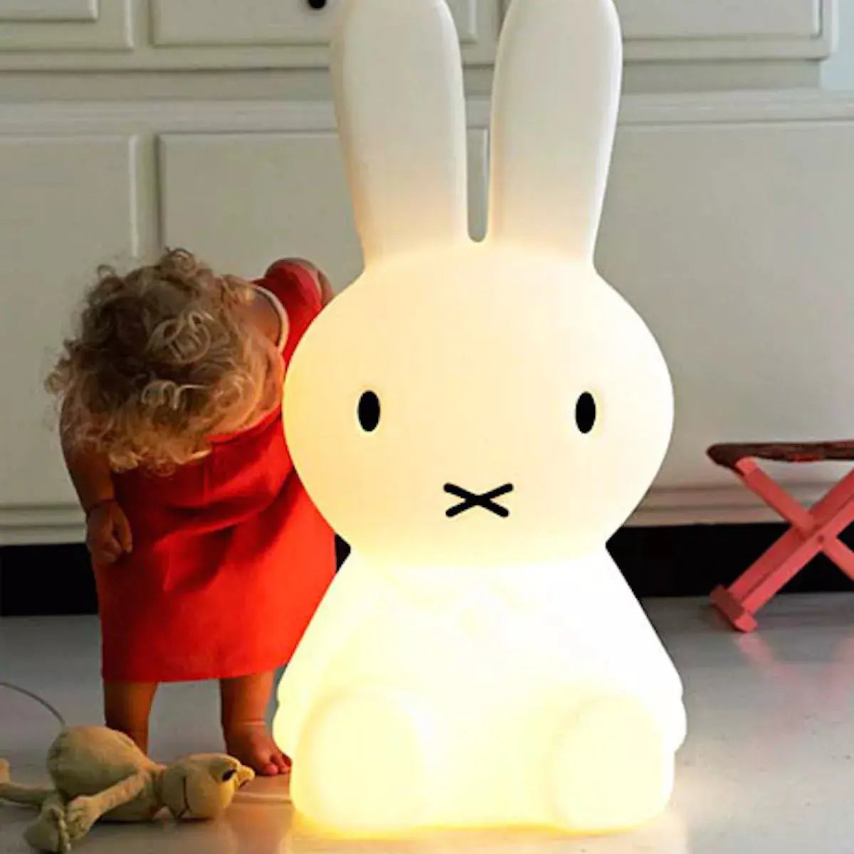 Miffy LED Night Light Extra Large - Cute Bunny Nursery Lamp for Kids Bedroom, Baby Room Decor & Cozy Nighttime Reading Light