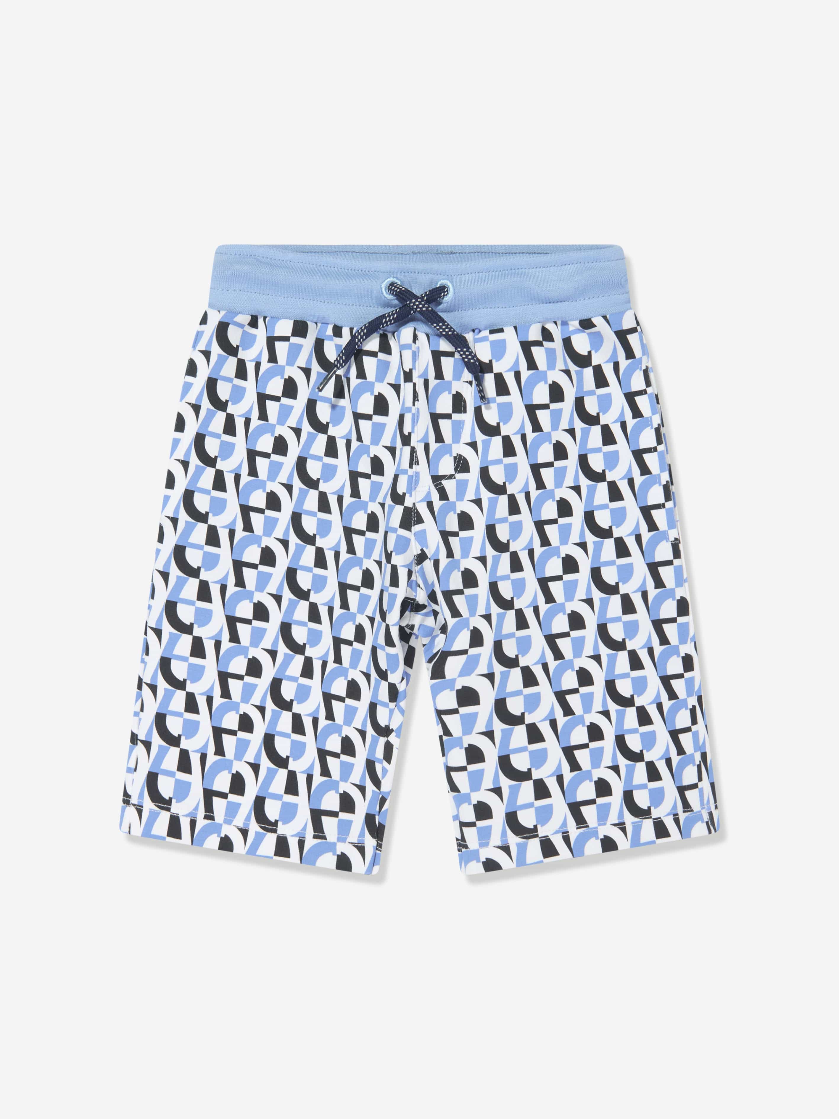 Aigner Baby Logo Bermuda Shorts for Women - Blue Denim Casual Shorts for Summer, Beach, and Travel