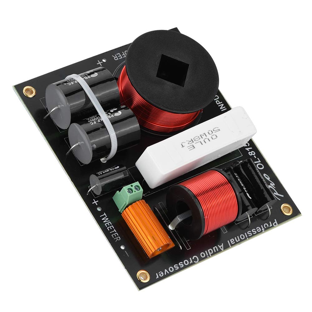 2-Way Frequency Divider Crossover Filter for Professional Speakers - High Power Audio Device Compatible with 12-18 Inch Stage Speakers | Perfect for Live Performances, DJ Setups & Studio Sound Systems