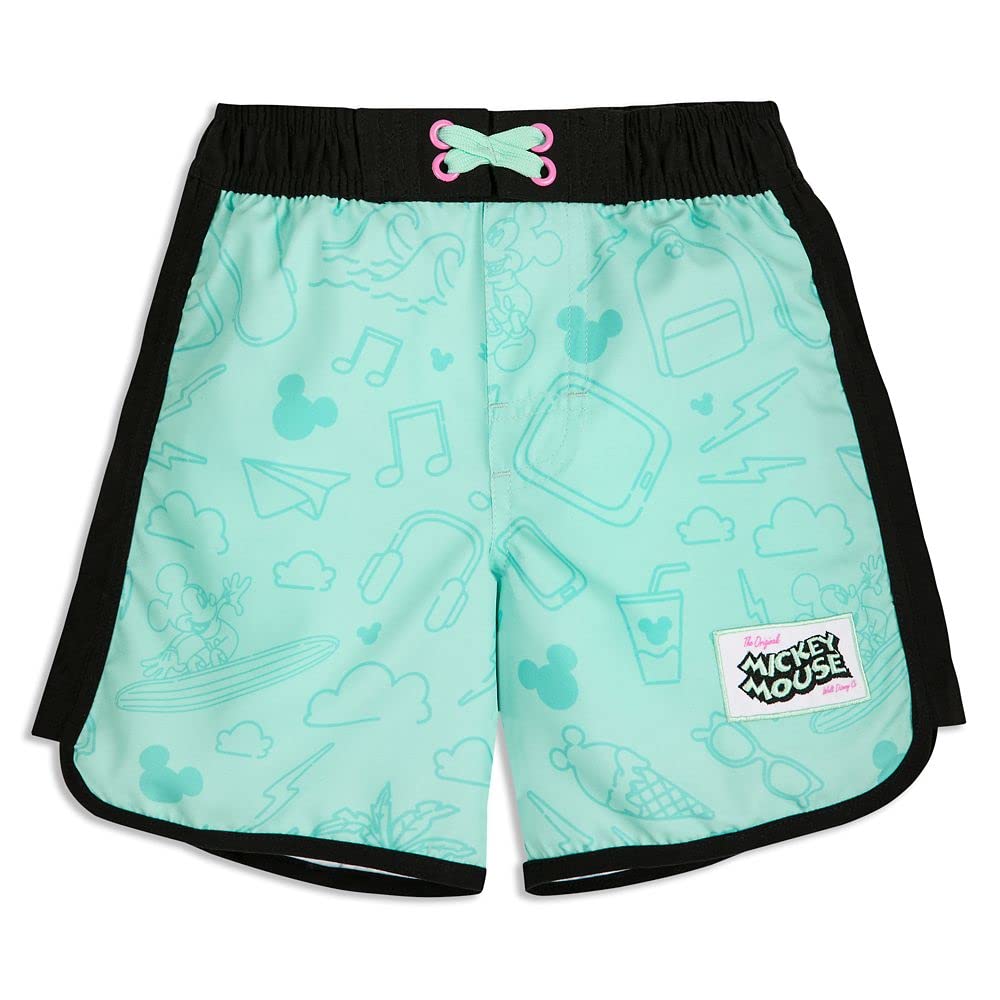 Disney Mickey Mouse Boys Swim Trunks - Quick Dry Swim Shorts for Kids, Pool, Beach & Summer Water Activities