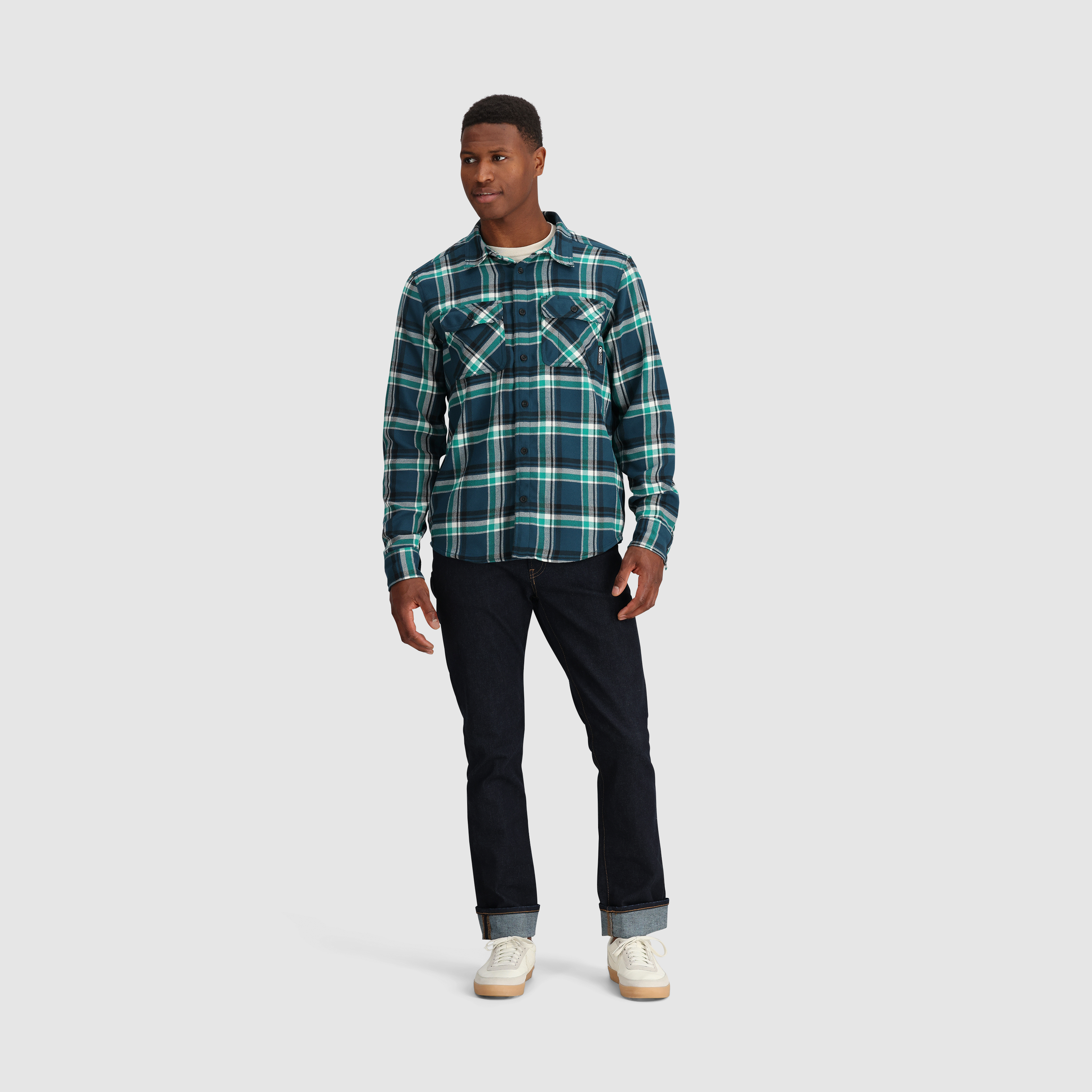 Men's Comfortable Feedback Flannel Twill Shirt - Casual Long Sleeve Button Down for Fall & Winter - Perfect for Outdoor Activities, Work & Everyday Wear