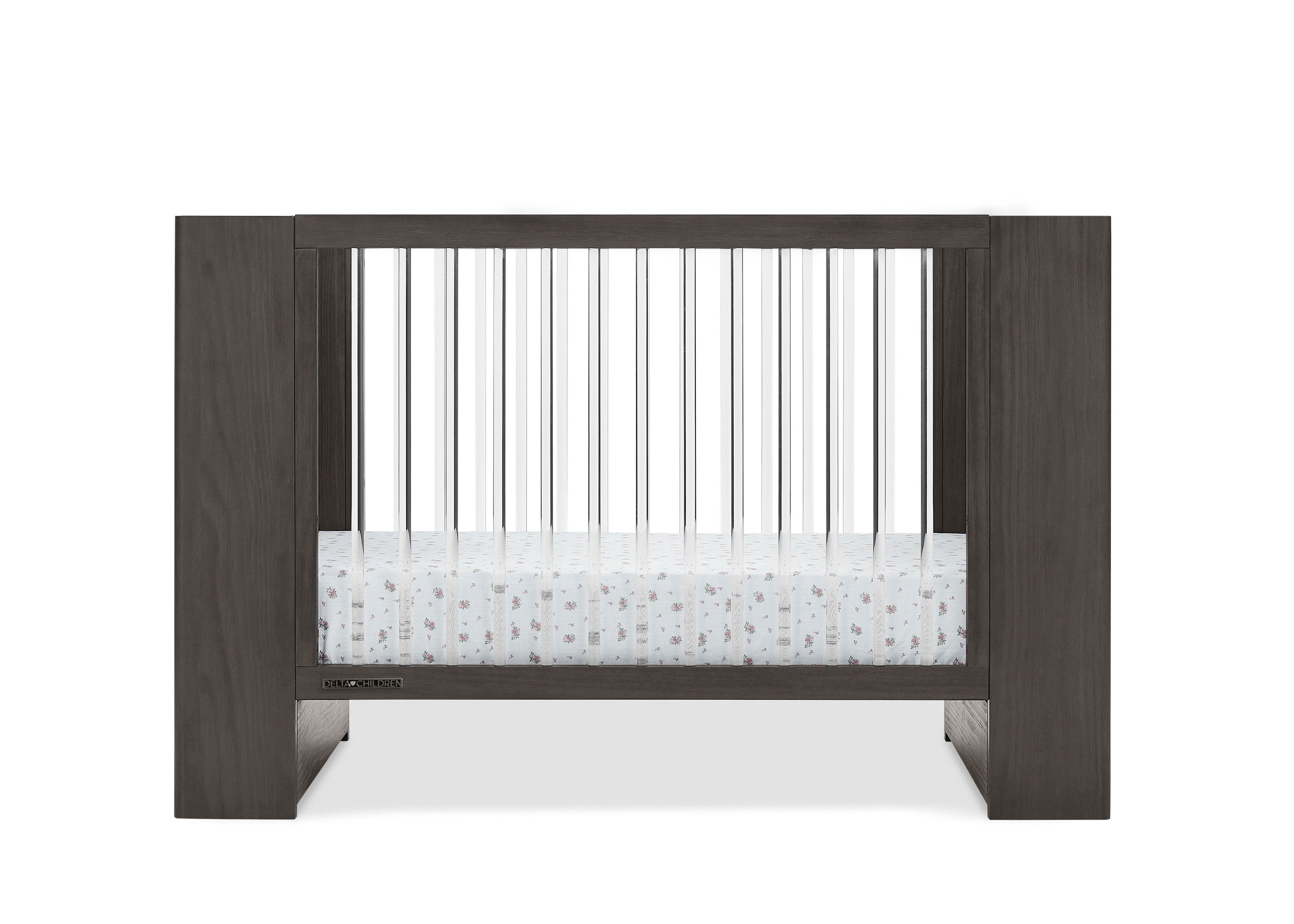 Aerin 4-in-1 Convertible Baby Crib - Toddler Bed, Daybed & Full-Size Bed | Safe & Stylish Nursery Furniture for Newborns to Teens | Perfect for Baby Rooms, Daycare Centers & Guest Bedrooms