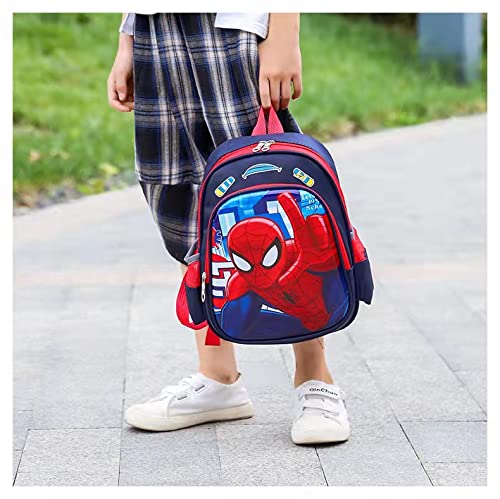 CHUANGOU Spiderman Kids Backpack - Waterproof 3D Superhero School Bag for Boys & Girls | Perfect for School, Camping, Hiking & Travel | Multi-Color Children's Backpack
