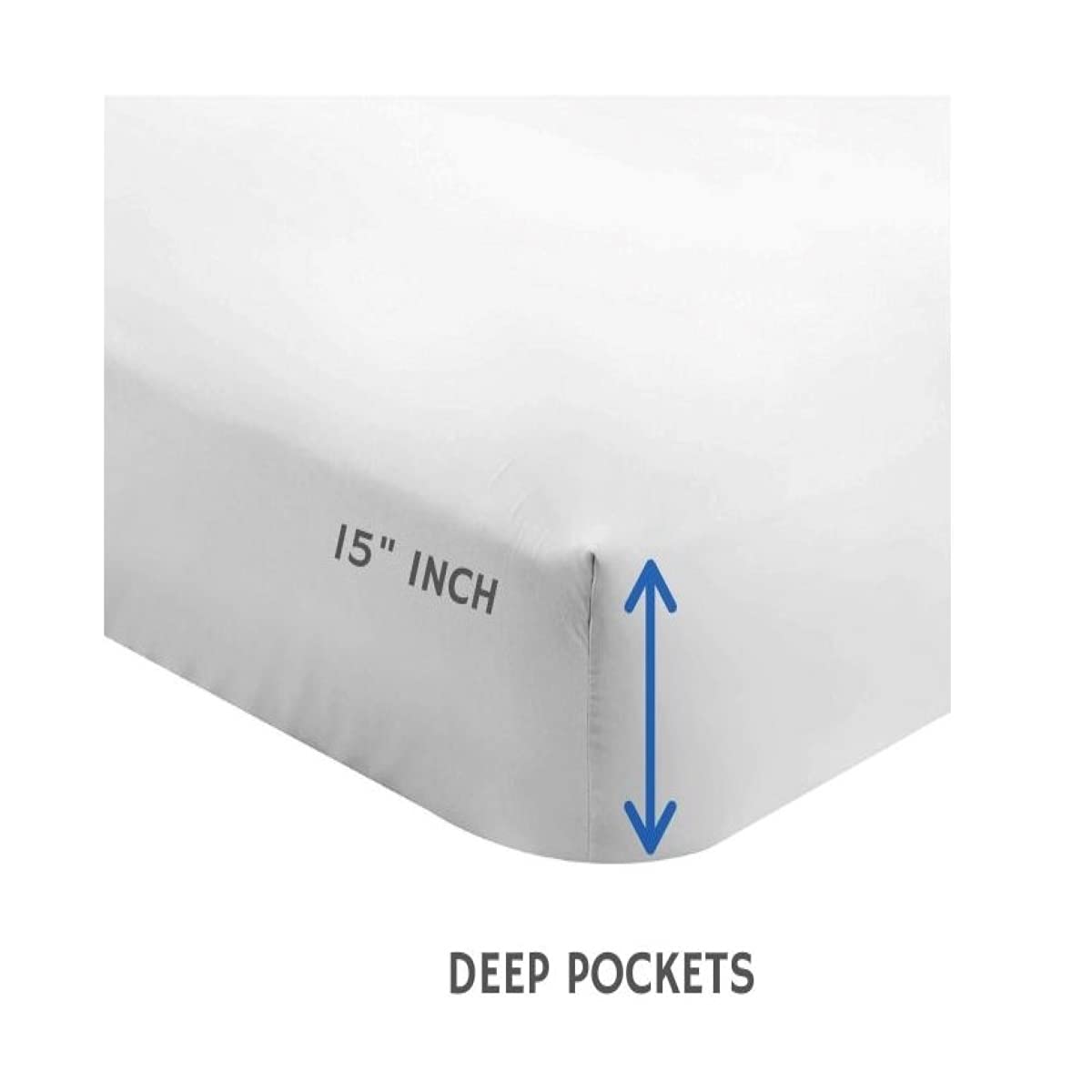 Simply The Best 620 Thread Count 100% Cotton 6-Piece King Sheet Set - Includes Fitted Sheet, Flat Sheet & 4 Pillowcases - Ultra Soft & Breathable White Bed Sheets for Luxurious Comfort - Perfect for Master Bedrooms, Guest Rooms & Hotels