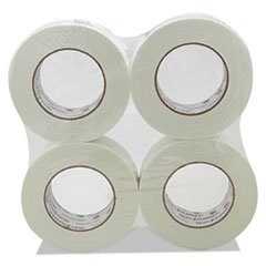 6 Pack Heavy Duty Filament Tape with Hot Melt Adhesive - 2 Inch x 60 Yards (180 Feet) - Industrial Strength Packing, Shipping & Securing Bundle - Perfect for Moving Boxes, Warehouse Packaging & Pallet Stabilization