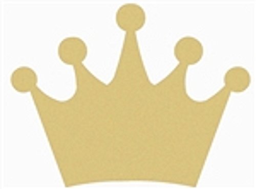 Unfinished Wood Crown Cutout - DIY Nursery Decor, Kids Birthday Party Hanging Sign, Mystical Door Hanger, MDF Canvas Shape for Painting & Crafting | Perfect for Baby Showers, Room Decor & Fairy Tale Themed Parties