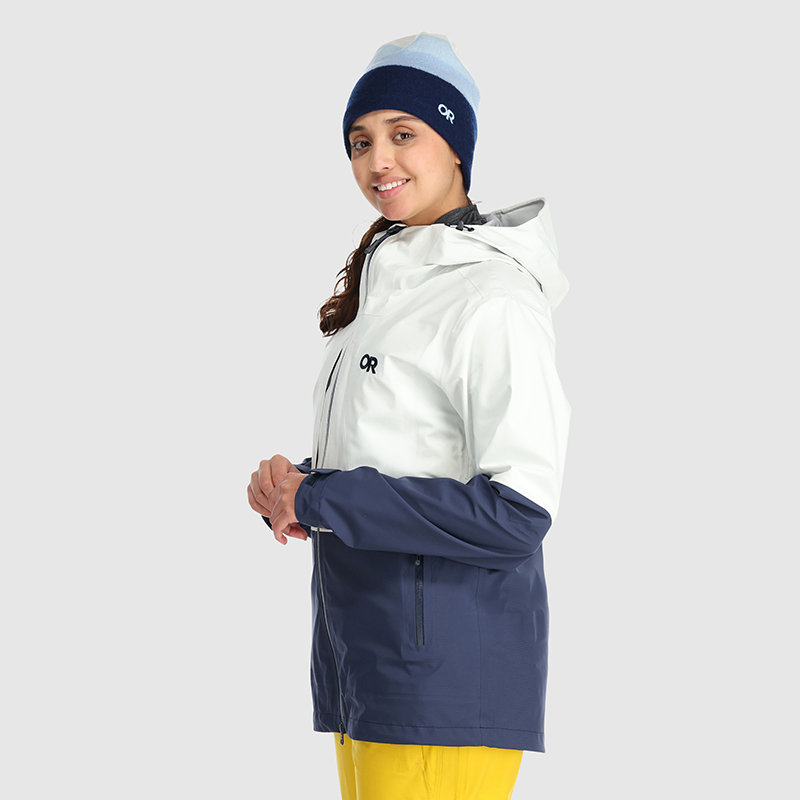 Women's Lightweight Waterproof Carbide Jacket - Windproof Winter Coat for Hiking, Running & Outdoor Activities