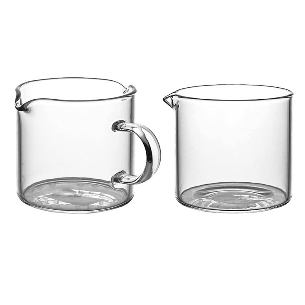 DOITOOL 2-Pack Mini Glass Dessert Cups - 6oz Small Coffee Cups for Ice Cream, Pudding, Milk & Drinks - Perfect for Parties, Dessert Serving & Home Kitchen Use