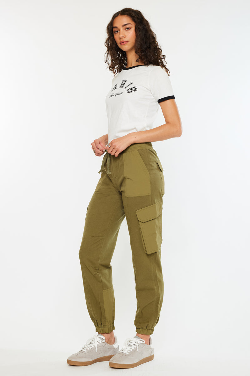 Jacie High Rise ColorBlock Knit Joggers for Women - Stylish Comfortable Lounge Pants for Yoga, Running & Casual Wear
