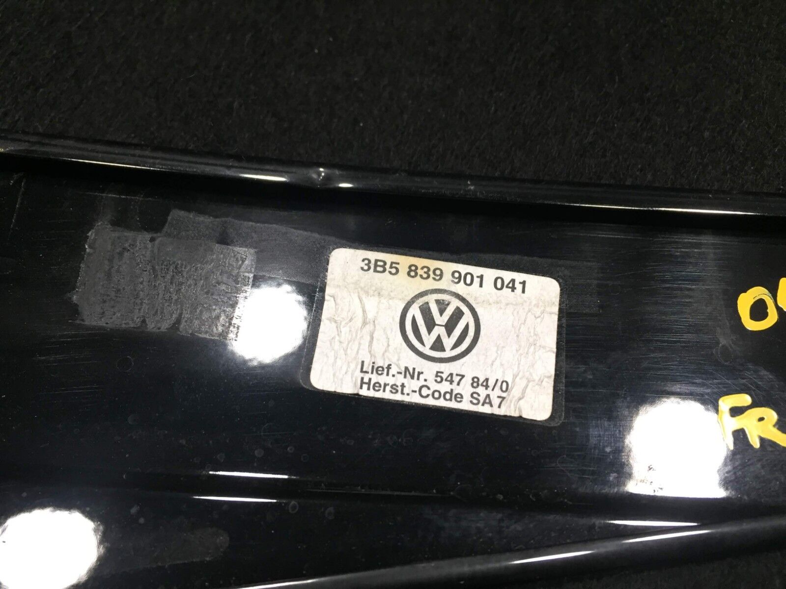 Original VW Passat Sedan Front Left Driver Exterior Door Pillar B Trim OEM D23 Replacement Part - Perfect for 2002-2005 VW Passat Models | Car Door Trim Repair & Auto Body Restoration