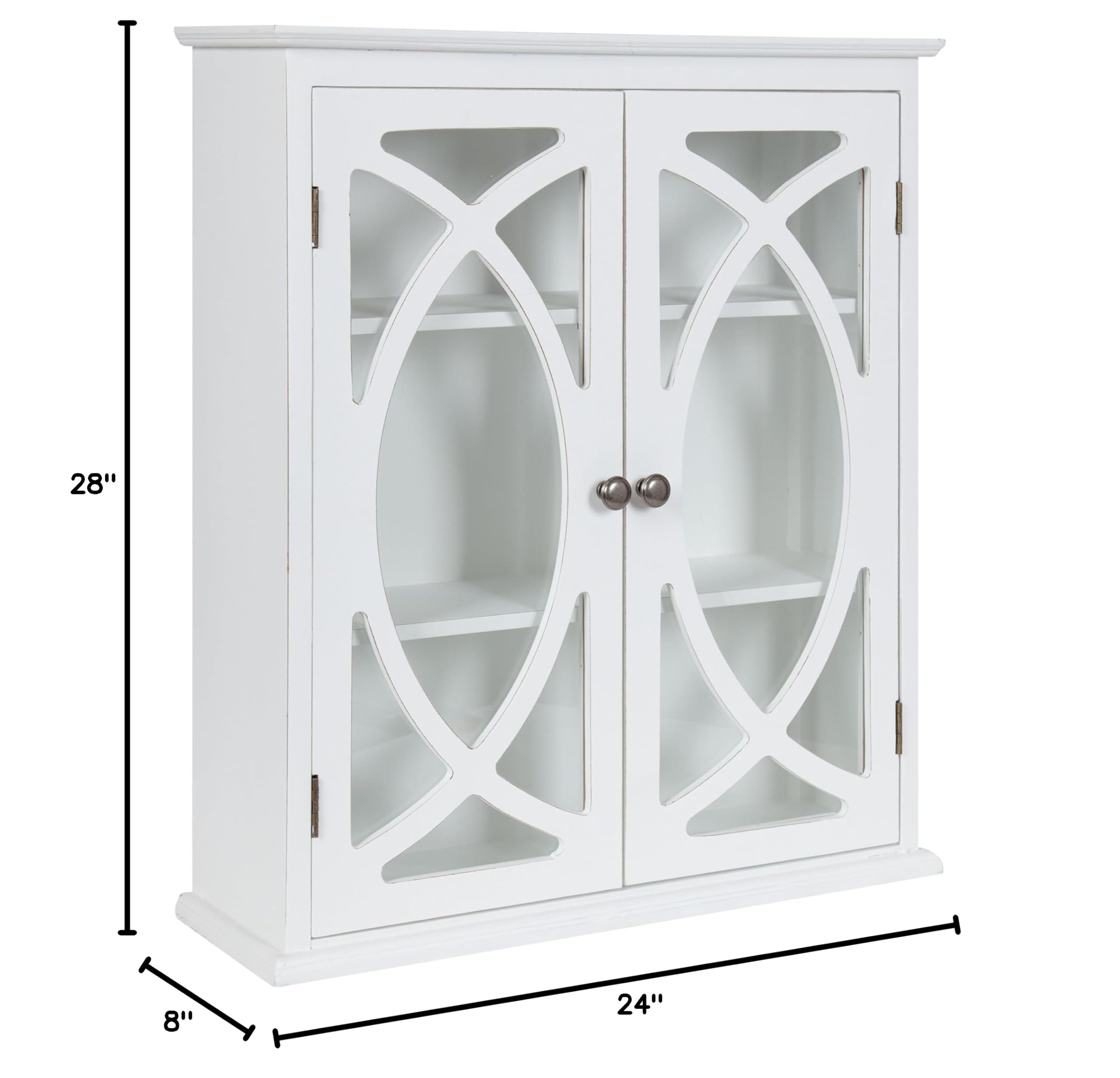 Kate & Laurel Quinlan Wood Wall Cabinet - 24