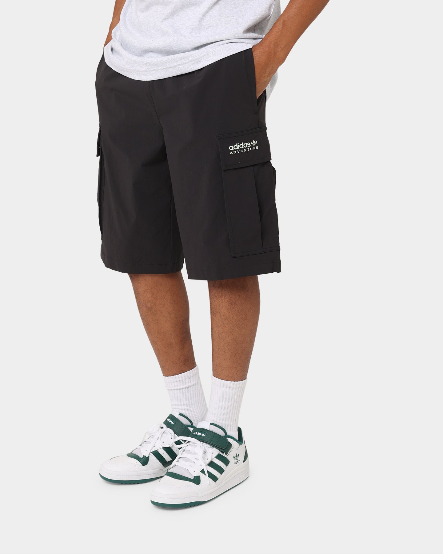 Adidas Men's Adventure Cargo Shorts - Black | Comfortable & Durable Athletic Shorts for Hiking, Gym & Outdoor Activities