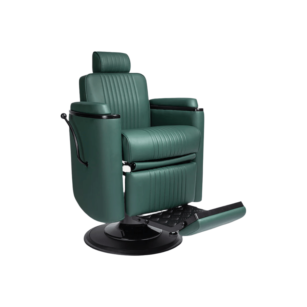Professional BARBER CHAIR for Salon & Home Use - Heavy Duty Hydraulic Styling Chair with Adjustable Height & Reclining Back - Perfect for Haircuts, Shaves & Styling