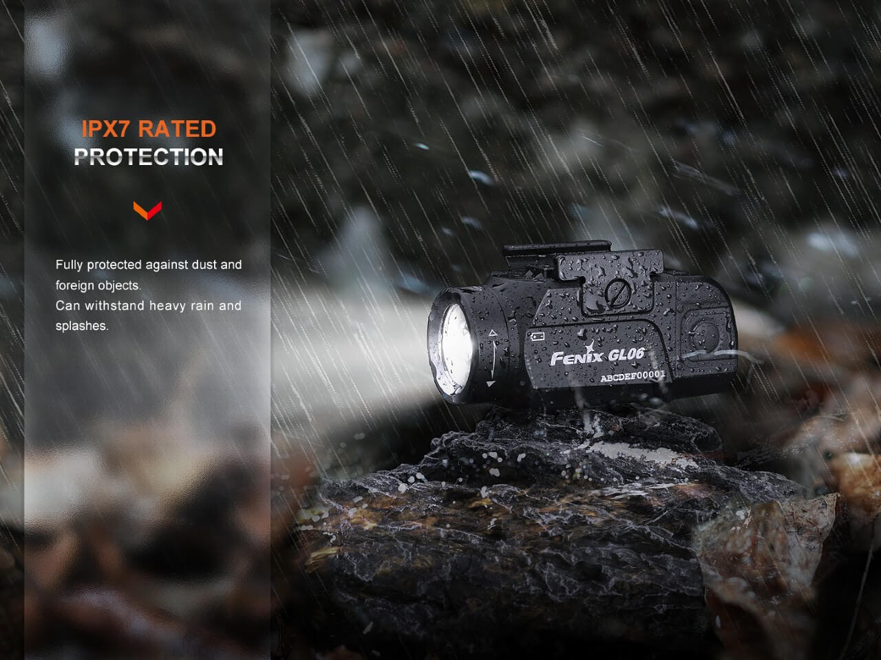 Fenix GL06 Compact Tactical LED Flashlight - 600 Lumens High Lumen Pocket Pistol Light for Handguns, Home Defense & Outdoor Adventures