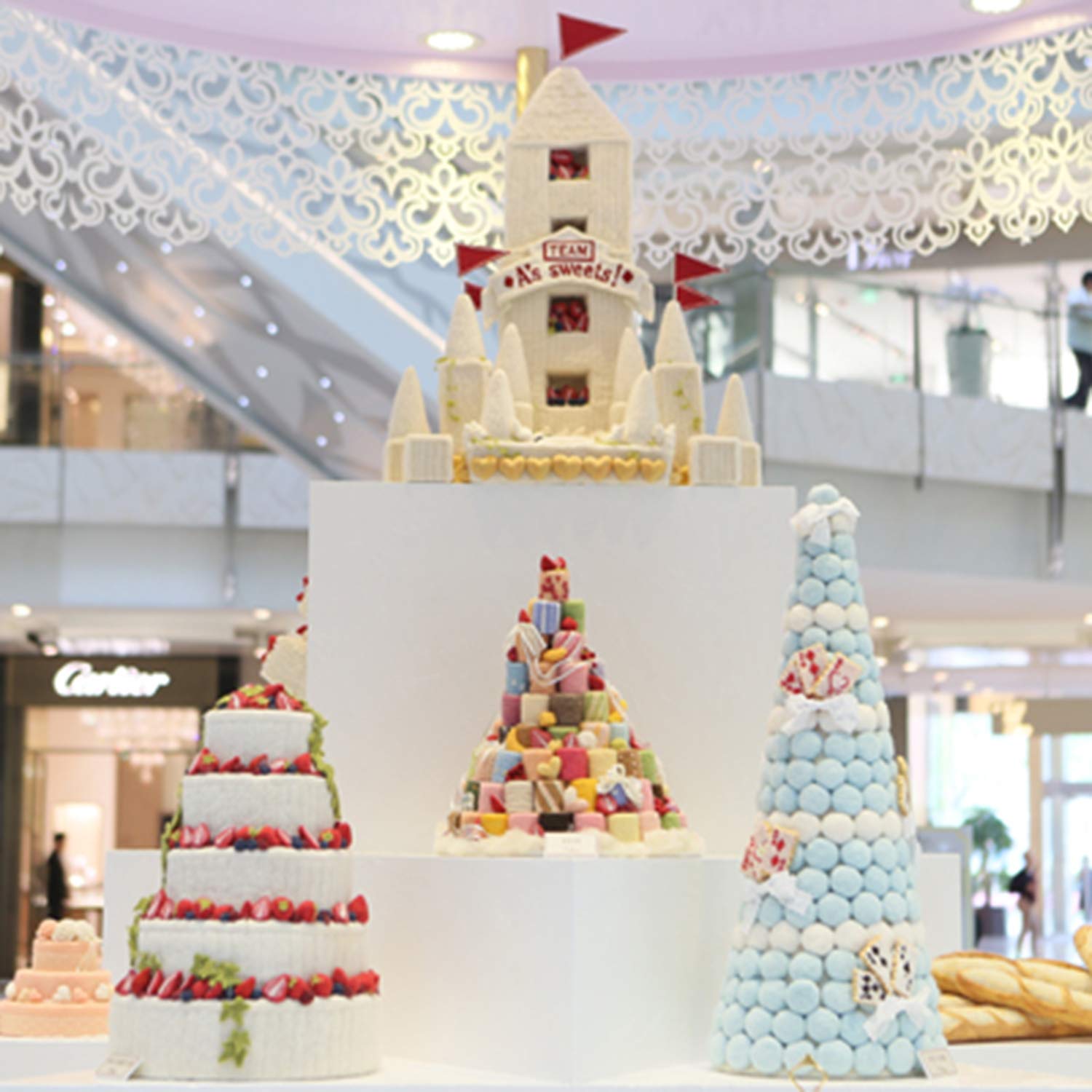 6-Tier Macaron Tower Stand for Wedding, Birthday Party - Plastic Display Stand for Cupcakes, Cakes, Desserts | Perfect for Wedding Receptions, Baby Showers, Bridal Showers & Dessert Tables
