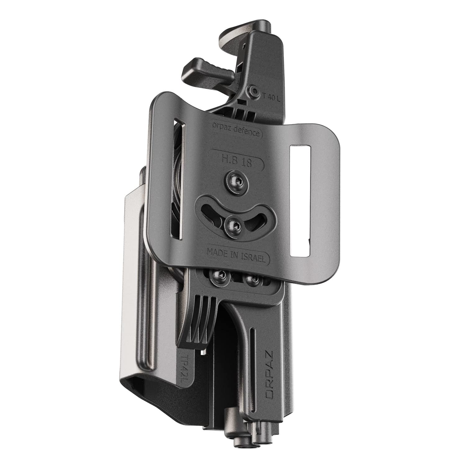 Orpaz T40 Adjustable Modular SD9VE Holster - OWB Compatible with S&W SD9VE Pistol - Fits Light, Laser, Sight & Optics - Tactical Gun Holder for Concealed Carry & Range Training