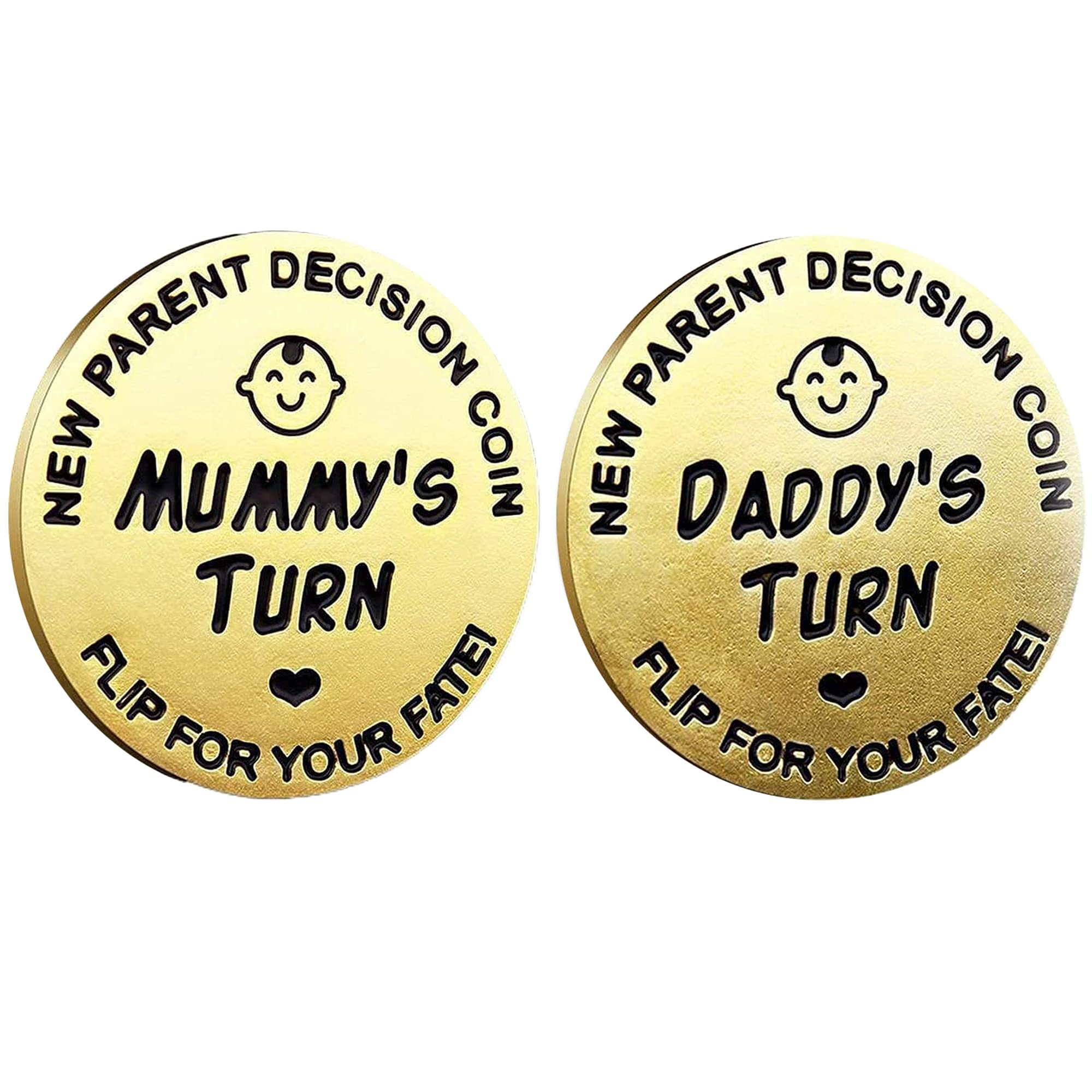 Funny New Mom Gifts for Women - Pregnancy Gifts for First Time Moms & New Dads - Unique Baby Shower Present for Expecting Parents - Gold Plated Keepsake - Perfect for Birthdays, Baby Showers & Gender Reveals