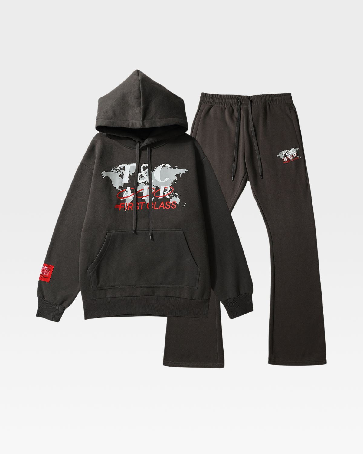 Premium Grey Hoodie and Sweatsuit Set - Soft Cotton Lounge Wear for Men & Women | Cozy Home Outfit, Gym Joggers, Casual Streetwear