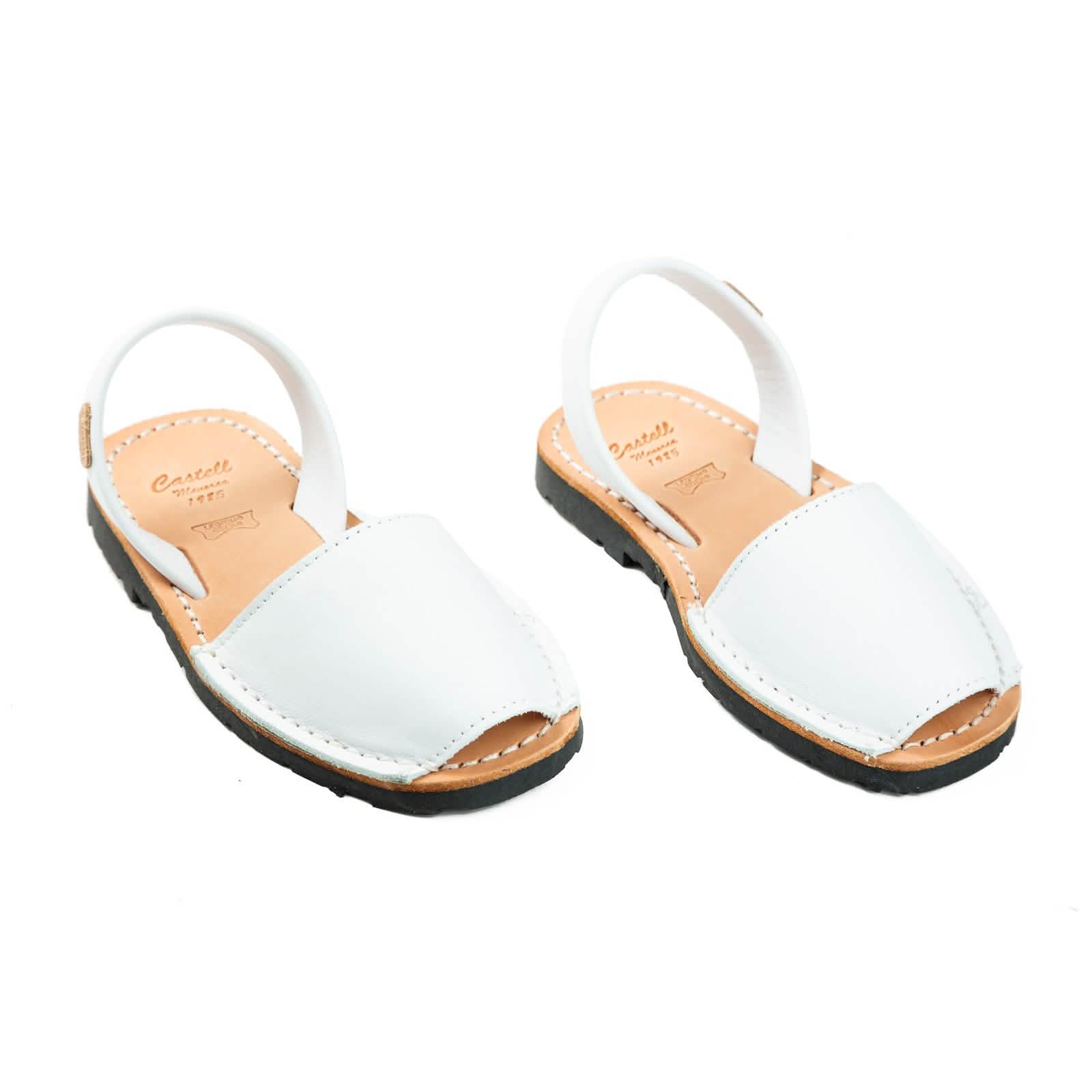 Comfortable Open Toe Leather Menorcan Sandals for Kids - Iker 1097 Piel | Perfect for Summer, Beach & Casual Outings