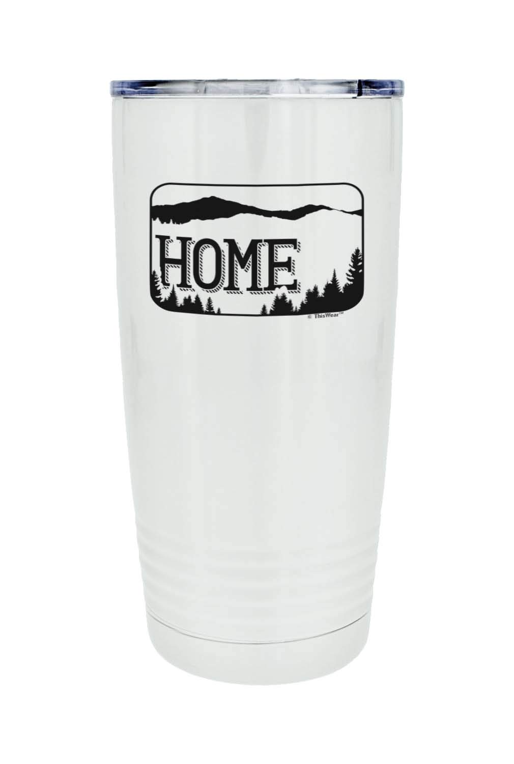 20oz Stainless Steel Insulated Travel Mug with Lid - Rustic White Inspirational Coffee Cup for Women - Perfect for Commuting, Office & Outdoor Adventures