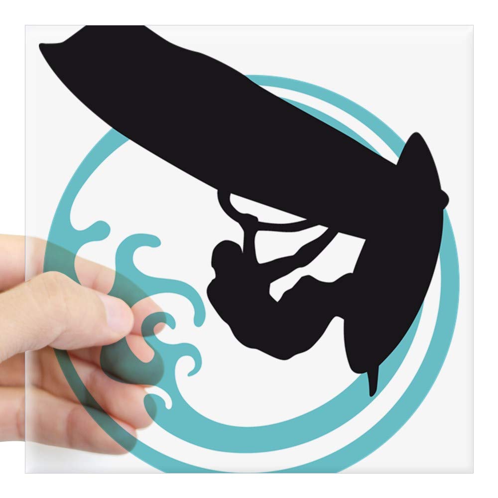 Windsurfer Surfing Sticker - Waterproof Vinyl Car Decal Bumper Sticker for Surfers & Beach Lovers - Perfect for Cars, Laptops, Surfboards & Water Bottles